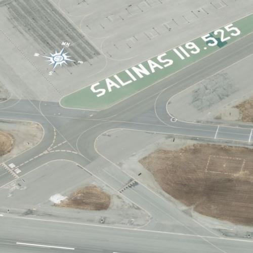 Salinas Municipal Airport in Salinas, CA (Google Maps)