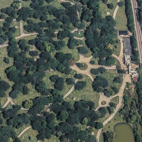 Map Of Rosehill Cemetery