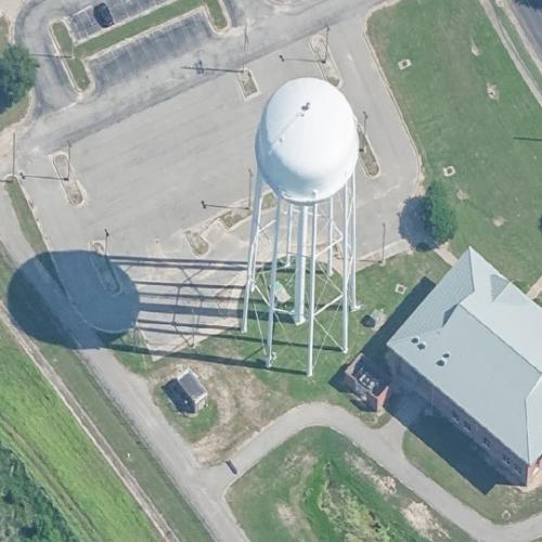 Singing River Island water tower - Singing River Island Water Tower