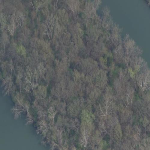 Clinton Island in Clinton, TN (Google Maps)