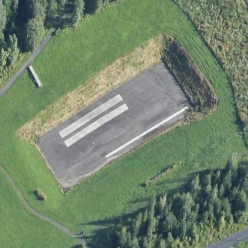 Preserved part of former runway 06/24 in Oslo, Norway (Google Maps)