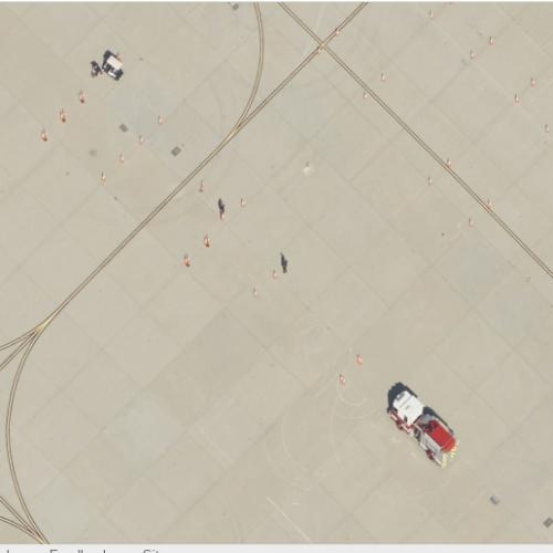 Fire department training course in March AFB, CA (Google Maps)
