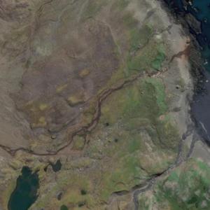 Lewald Glacier (Bing Maps)